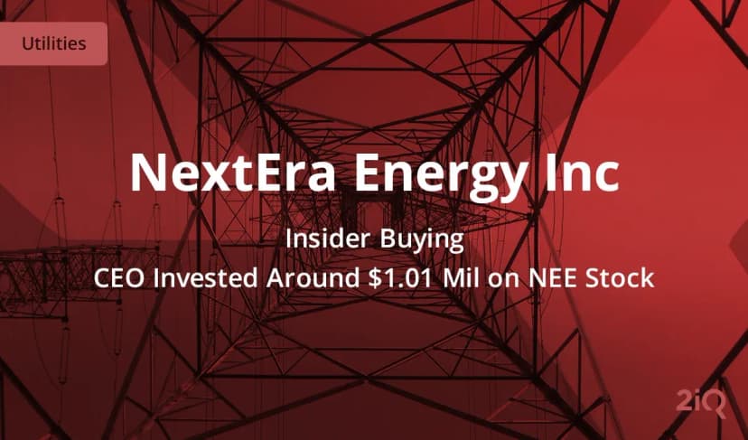 The CEO of NextEra Energy Just Bought $1.01 Mil Worth of Stock