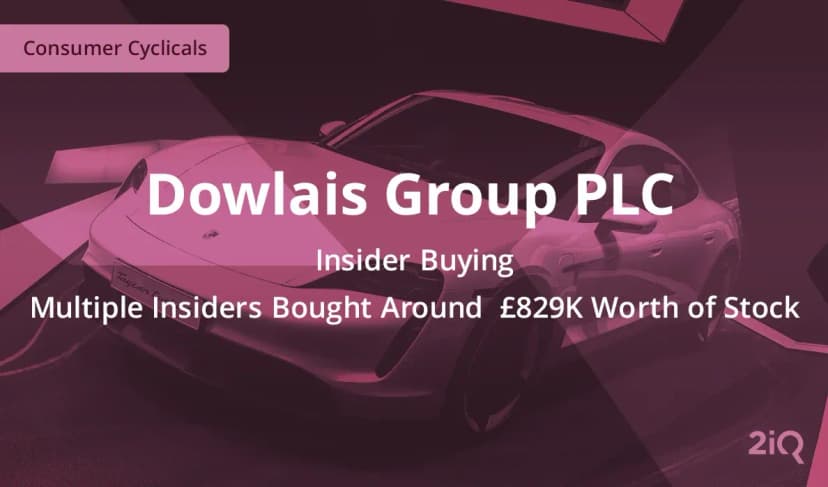 Newly-listed FTSE Stock Dowlais Group Sees a Cluster of Insider Buys