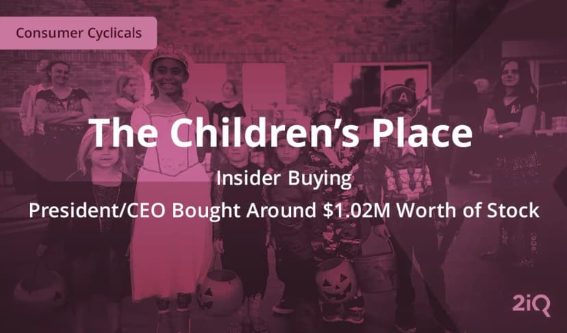 Insider Buying: The CEO of The Children’s Place Just Bought $1 Mil Worth of Stock