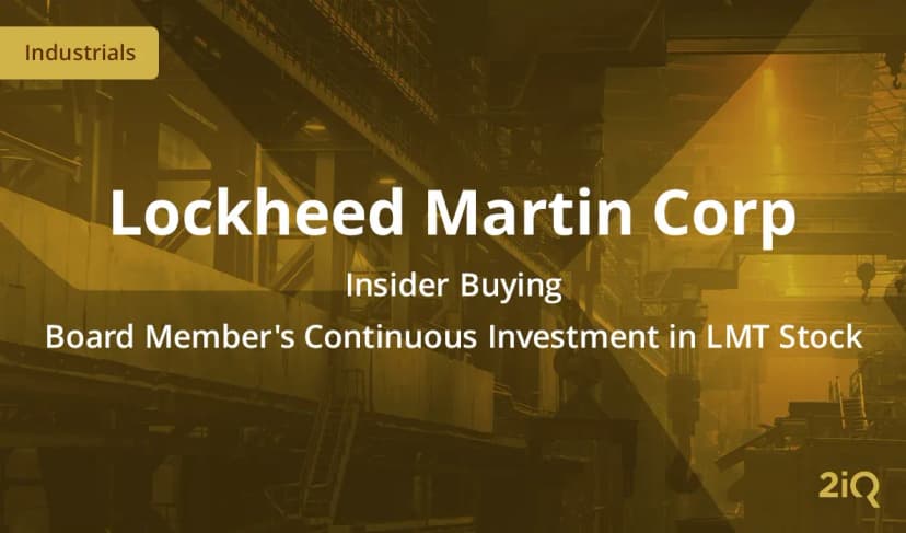 The Insider Buying at Lockheed Martin Continues