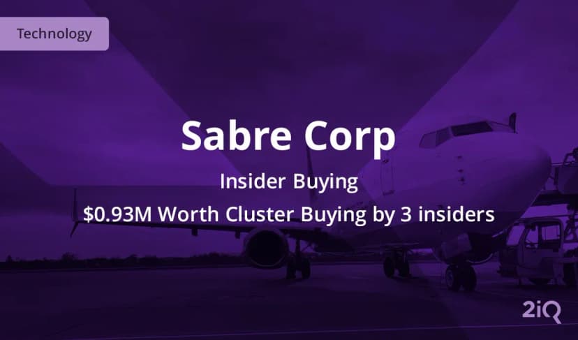 Three Insiders at Sabre Corp Just Bought Stock