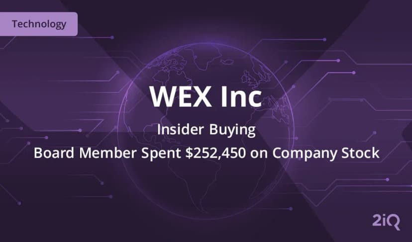 An Insider at WEX Just Bought $252K Worth of Stock