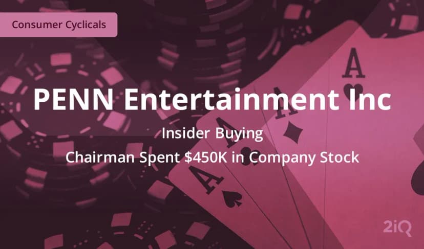 Insider Buying: The Chairman of PENN Entertainment Just Bought Stock