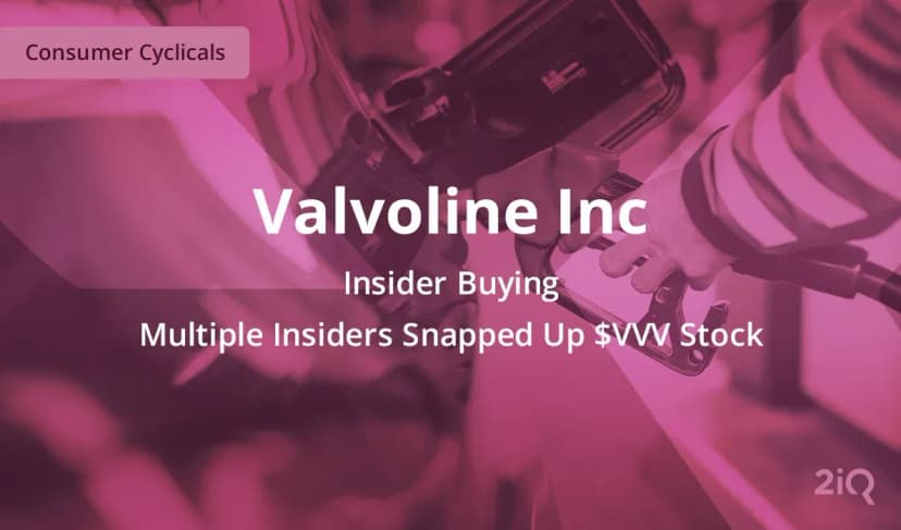 Three Insiders at Valvoline Just Bought Stock