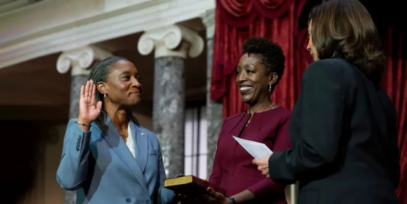 Laphonza Butler is sworn in the first Black woman in the Senate