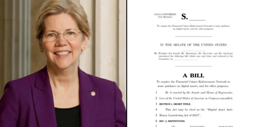 Sen. Warren's new bill targets illicit financial activities using crypto