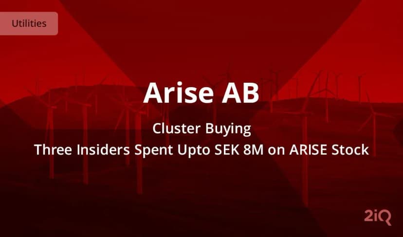 Arise AB Sees Buying From Multiple Insiders