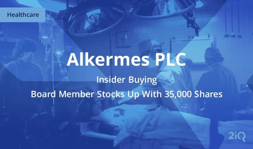 Alkermes Insider Buys $816k Worth of Stock After Spinoff Announcement