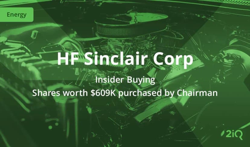 HF Sinclair (DINO:US) insider buys $609k worth of stock