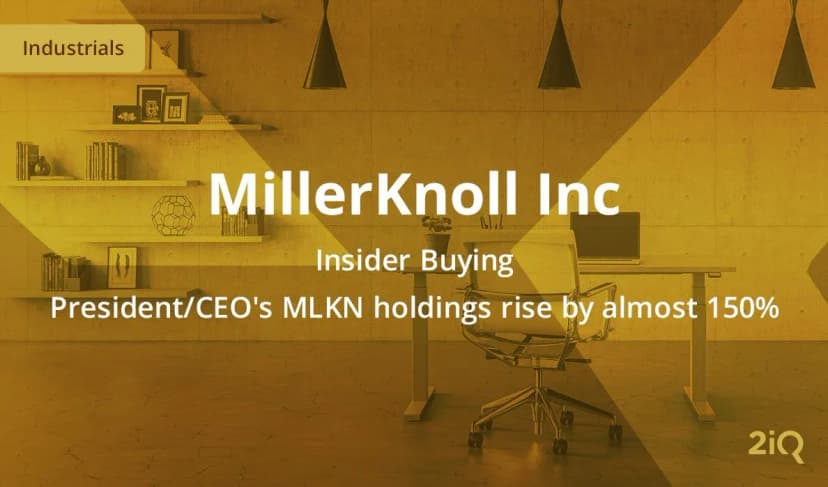 Top-level insider at MillerKnoll Inc buys $1 million worth of stock