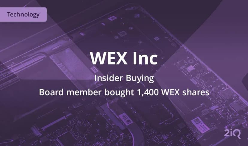 WEX insider buys $212k worth of stock