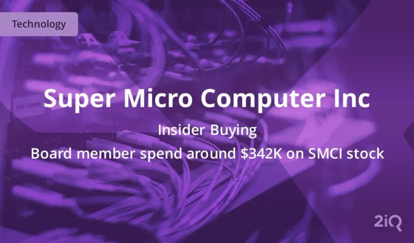 Super Micro Computer insider buys $342k worth of stock after strong Q1 results