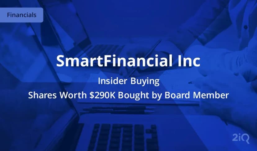 SmartFinancial Insider Buys $290k Worth of Stock