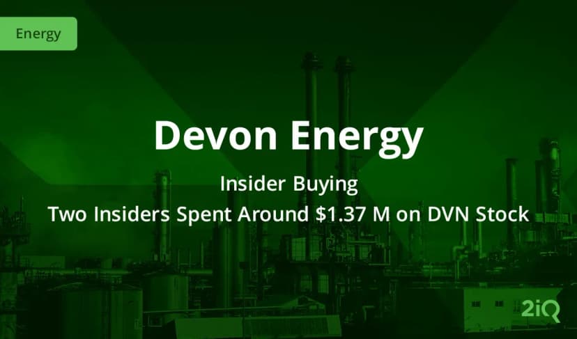 More Insider Buying at Devon Energy As the CEO and COO Invest Over $1 Million