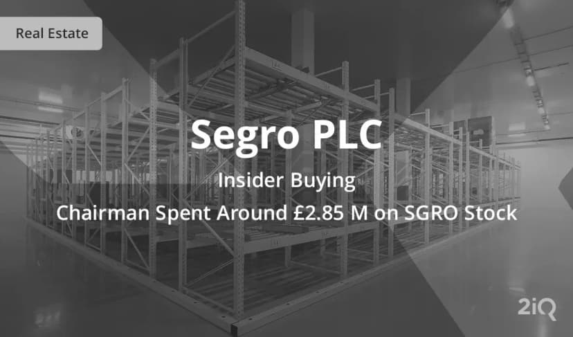 A Top-level Insider at Segro PLC Just Bought a Ton of Company Stock