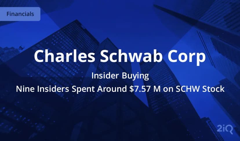 Charles Schwab Sees Heavy Insider Buying During Banking Sector Crisis