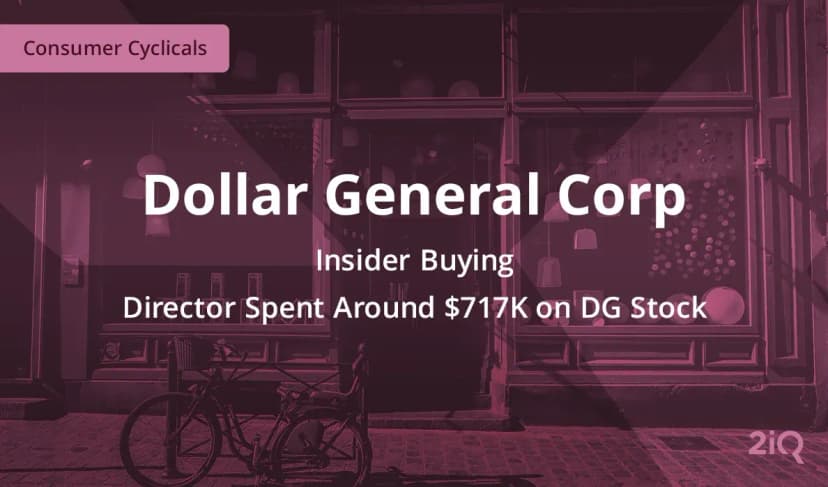 An Insider at Dollar General Corp Just Bought $717K Worth of Stock