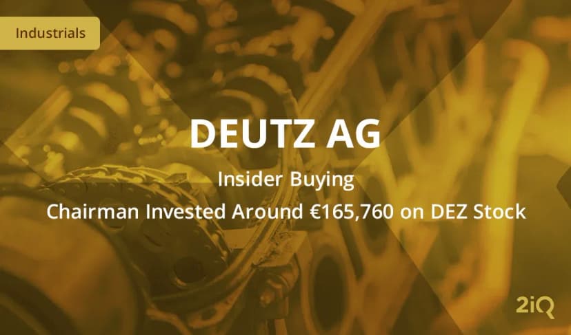 Insider Buying: Deutz AG’s Chairman Buys More Stock