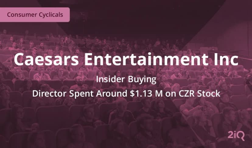 Caesars Entertainment Sees Large Insider Purchase