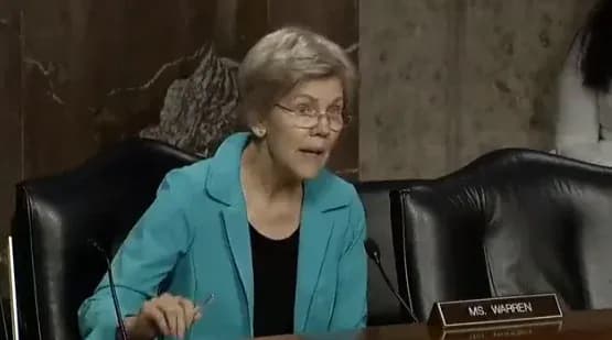 Sen Warren voices concern that JPM getting bigger is "Another Risk"