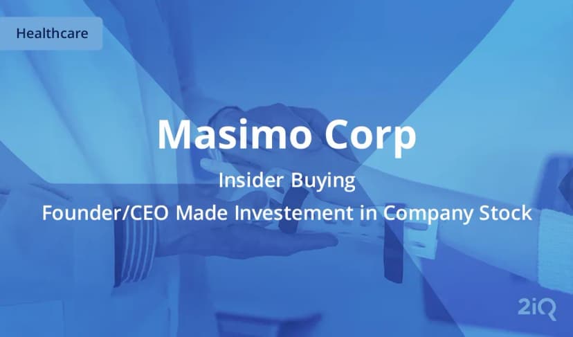 The CEO of Masimo Just Bought $1 Million Worth of Company Stock