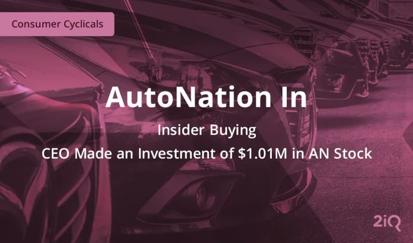 The CEO of AutoNation Just Bought $1 Million Worth of Stock